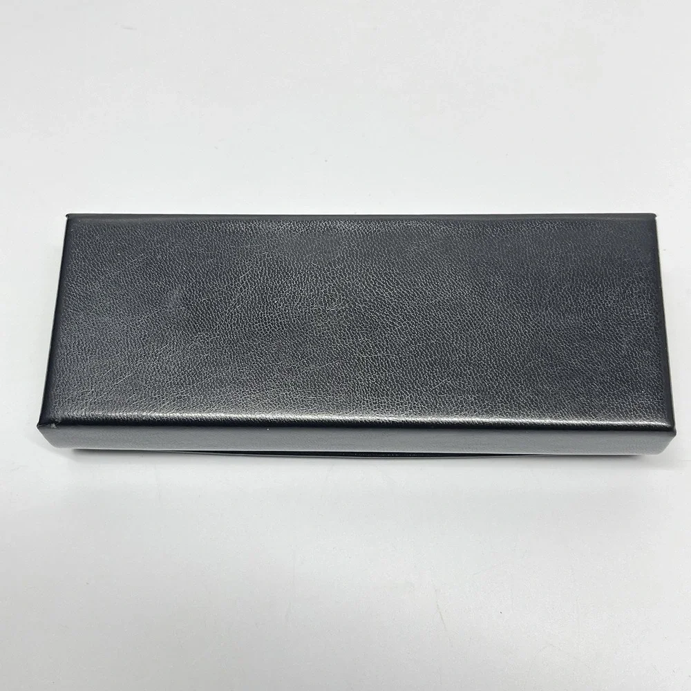 Persol Eyeglasses Sunglasses Faux‎ Leather Black Protective Hard Case Box